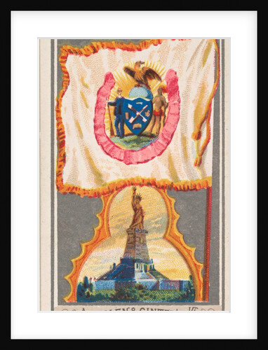 New York, from the City Flags series for Allen & Ginter Cigarettes Brands, 1887 by Allen & Ginter
