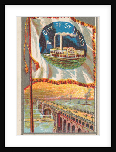 St. Louis, from the City Flags series for Allen & Ginter Cigarettes Brands, 1887 by Allen & Ginter