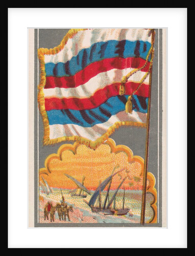 Algiers, from the City Flags series for Allen & Ginter Cigarettes Brands, 1887 by Allen & Ginter