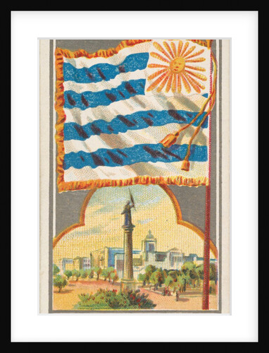 Montevideo, from the City Flags series for Allen & Ginter Cigarettes Brands, 1887 by Allen & Ginter