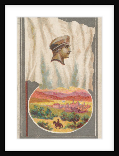 Corsica, from the City Flags series for Allen & Ginter Cigarettes Brands, 1887 by Allen & Ginter