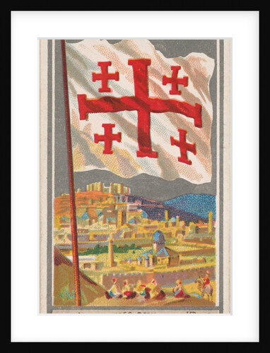 Jerusalem, from the City Flags series for Allen & Ginter Cigarettes Brands, 1887 by Allen & Ginter