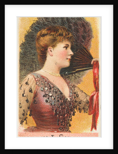 Plate 1, from the Fans of the Period series for Allen & Ginter Cigarettes Brands, 1889 by Allen & Ginter