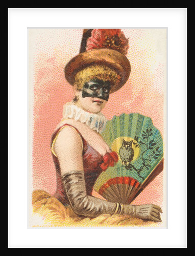 Plate 4, from the Fans of the Period series for Allen & Ginter Cigarettes Brands, 1889 by Allen & Ginter