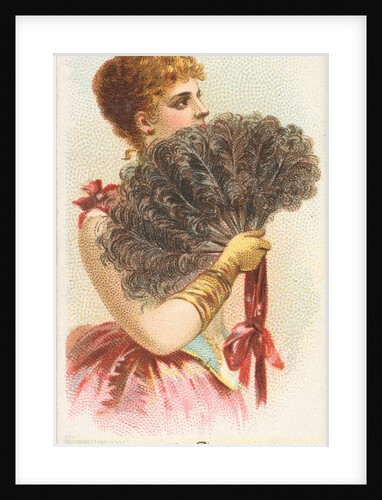 Plate 6, from the Fans of the Period series for Allen & Ginter Cigarettes Brands, 1889 by Allen & Ginter