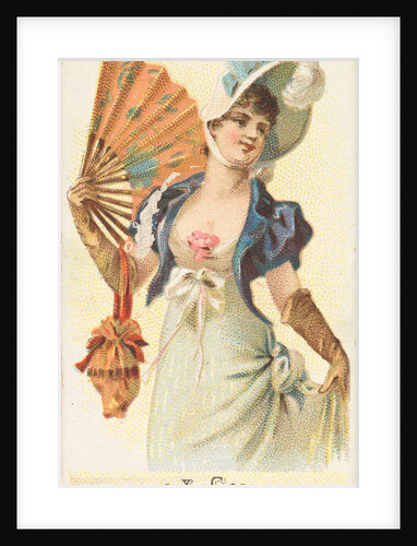 Plate 7, from the Fans of the Period series for Allen & Ginter Cigarettes Brands, 1889 by Allen & Ginter