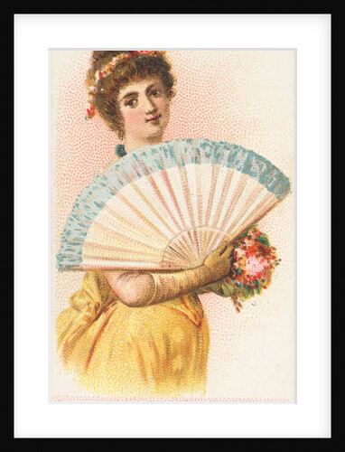 Plate 10, from the Fans of the Period series for Allen & Ginter Cigarettes Brands, 1889 by Allen & Ginter