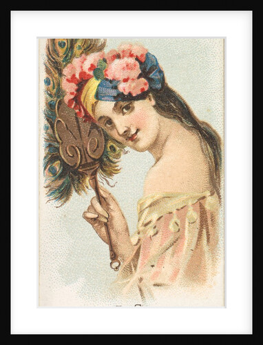 Plate 12, from the Fans of the Period series for Allen & Ginter Cigarettes Brands, 1889 by Allen & Ginter