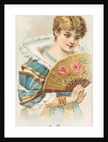 Plate 14, from the Fans of the Period series for Allen & Ginter Cigarettes Brands, 1889 by Allen & Ginter