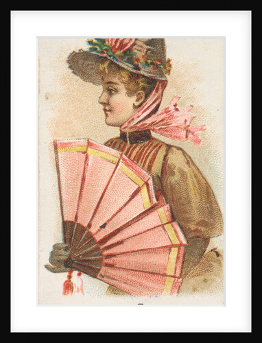 Plate 19, from the Fans of the Period series for Allen & Ginter Cigarettes Brands, 1889 by Allen & Ginter