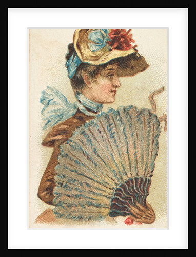 Plate 21, from the Fans of the Period series for Allen & Ginter Cigarettes Brands, 1889 by Allen & Ginter