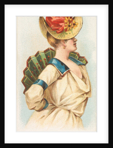 Plate 24, from the Fans of the Period series for Allen & Ginter Cigarettes Brands, 1889 by Allen & Ginter