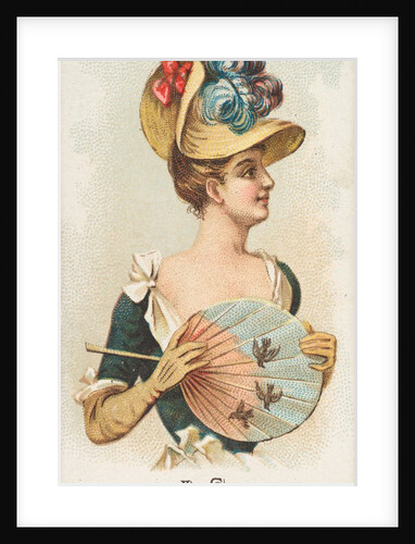 Plate 25, from the Fans of the Period series for Allen & Ginter Cigarettes Brands, 1889 by Allen & Ginter