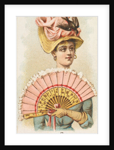 Plate 27, from the Fans of the Period series for Allen & Ginter Cigarettes Brands, 1889 by Allen & Ginter