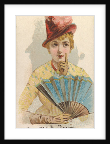 Plate 32, from the Fans of the Period series for Allen & Ginter Cigarettes Brands, 1889 by Allen & Ginter