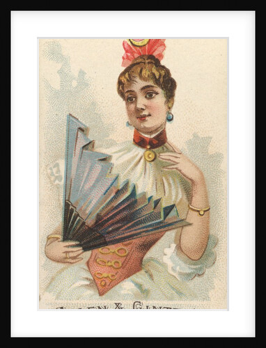 Plate 35, from the Fans of the Period series for Allen & Ginter Cigarettes Brands, 1889 by Allen & Ginter