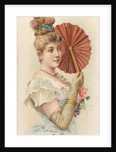 Plate 37, from the Fans of the Period series for Allen & Ginter Cigarettes Brands, 1889 by Allen & Ginter