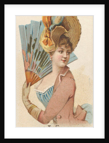 Plate 38, from the Fans of the Period series for Allen & Ginter Cigarettes Brands, 1889 by Allen & Ginter