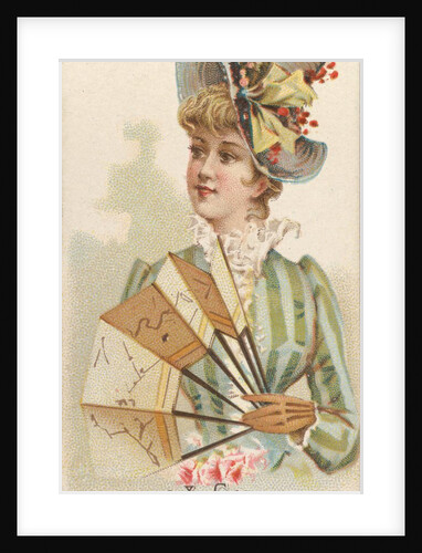 Plate 40, from the Fans of the Period series for Allen & Ginter Cigarettes Brands, 1889 by Allen & Ginter