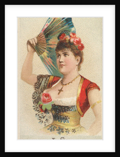 Plate 42, from the Fans of the Period series for Allen & Ginter Cigarettes Brands, 1889 by Allen & Ginter