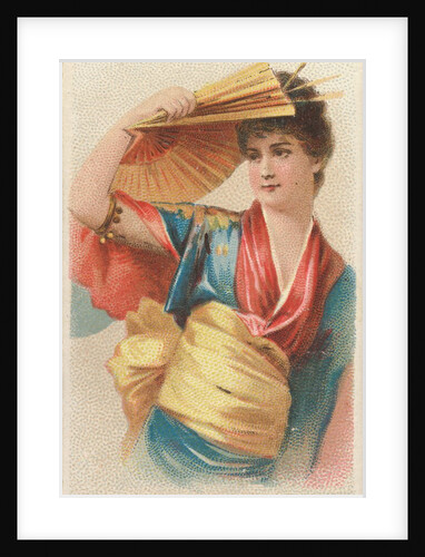 Plate 43, from the Fans of the Period series for Allen & Ginter Cigarettes Brands, 1889 by Allen & Ginter