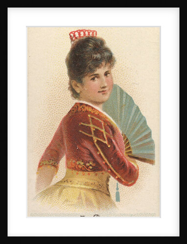 Plate 44, from the Fans of the Period series for Allen & Ginter Cigarettes Brands, 1889 by Allen & Ginter
