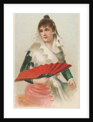 Plate 45, from the Fans of the Period series for Allen & Ginter Cigarettes Brands, 1889 by Allen & Ginter