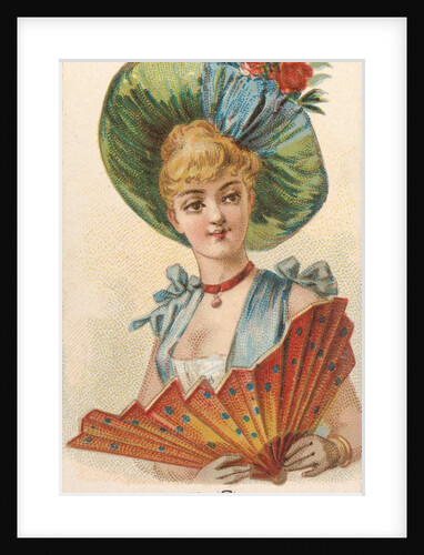 Plate 50, from the Fans of the Period series for Allen & Ginter Cigarettes Brands, 1889 by Allen & Ginter