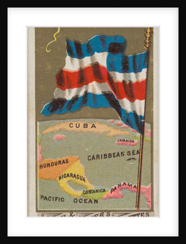 Nicaragua, from Flags of All Nations, Series 1 for Allen & Ginter Cigarettes Brands, 1887 by Allen & Ginter