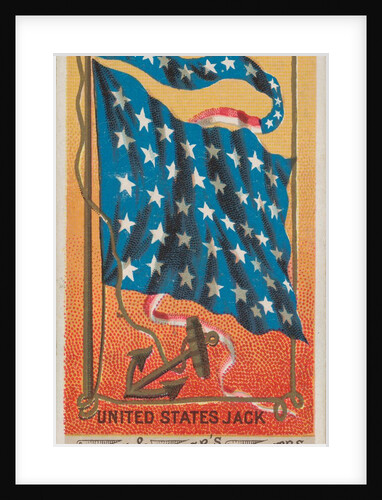 Pennant U.S., United States Jack, from Flags of All Nations, Series 1 for Allen & Gin…, 1887 by Allen & Ginter