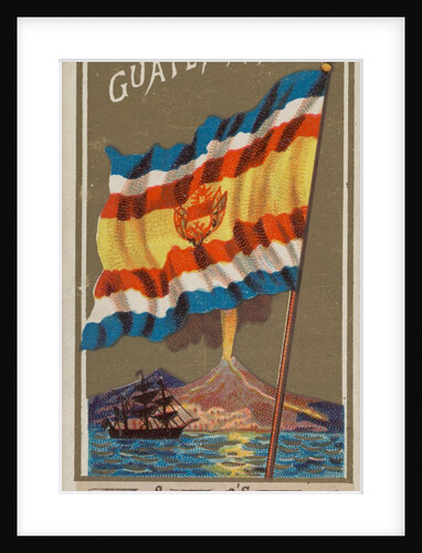 Guatemala, from Flags of All Nations, Series 1 for Allen & Ginter Cigarettes Brands, 1887 by Allen & Ginter