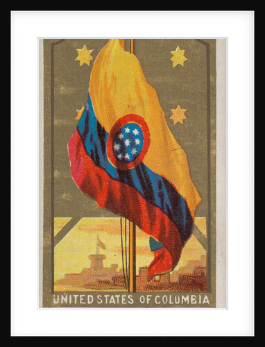 United States of Columbia, from Flags of All Nations, Series 1 for Allen & Ginter Cig…, 1887 by Allen & Ginter