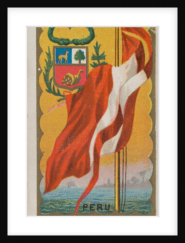 Peru, from Flags of All Nations, Series 1 for Allen & Ginter Cigarettes Brands, 1887 by Allen & Ginter