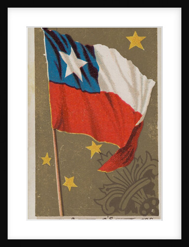 Chile, from Flags of All Nations, Series 1 for Allen & Ginter Cigarettes Brands, 1887 by Allen & Ginter