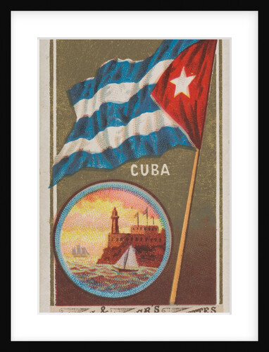 Cuba, from Flags of All Nations, Series 1 for Allen & Ginter Cigarettes Brands, 1887 by Allen & Ginter