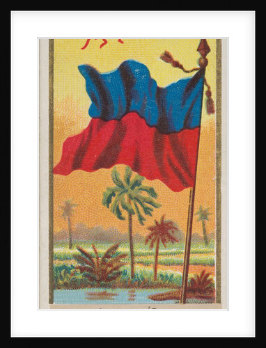 Haiti, from Flags of All Nations, Series 1 for Allen & Ginter Cigarettes Brands, 1887 by Allen & Ginter