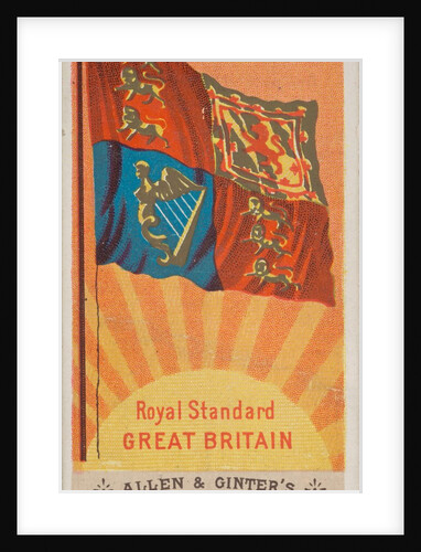 Royal Standard, Great Britain, from Flags of All Nations, Series 1 for Allen & Ginter…, 1887 by Allen & Ginter