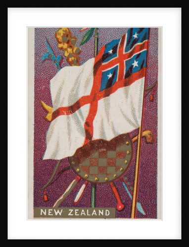 New Zealand, from Flags of All Nations, Series 1 for Allen & Ginter Cigarettes Brands, 1887 by Allen & Ginter