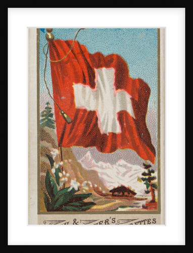 Switzerland, from Flags of All Nations, Series 1 for Allen & Ginter Cigarettes Brands, 1887 by Allen & Ginter