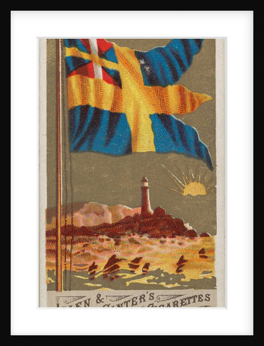 Sweden, from Flags of All Nations, Series 1 for Allen & Ginter Cigarettes Brands, 1887 by Allen & Ginter