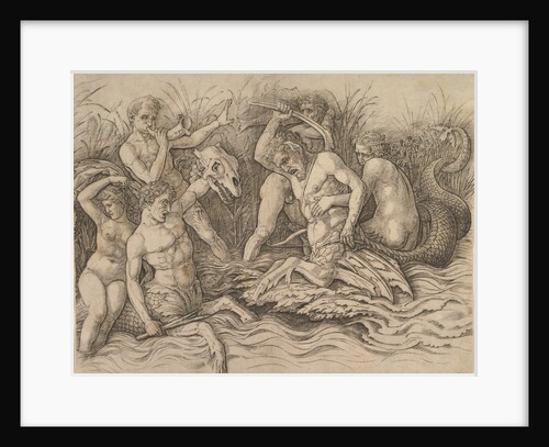 Battle of the Sea Gods, ca. 1485-88 by Andrea Mantegna