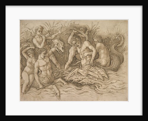 Battle of the Sea-Gods, ca. 1485-88 by Andrea Mantegna