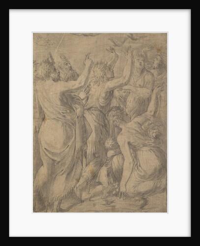 Moses showing the quails to the Israelites, ca. 1545 by Andrea Schiavone