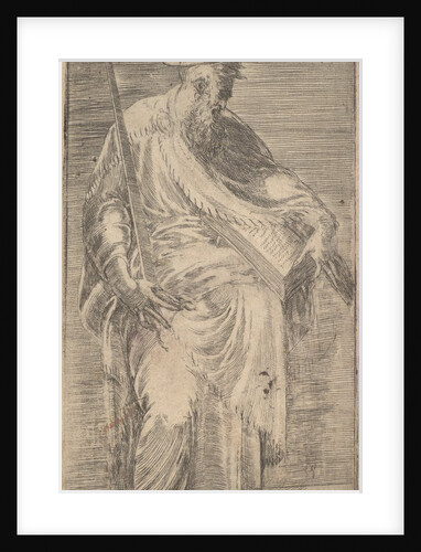 Saint Paul holding a sword and a book, from Christ and the Apostles, 1540-63 by Andrea Schiavone