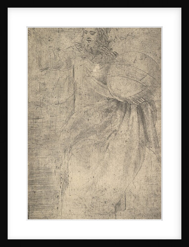 Christ as the Savior holding a globe, from 'Christ and the Apostles', ca. 1548-50 by Andrea Schiavone