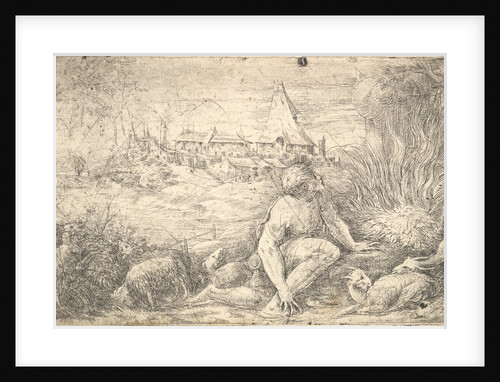 Moses and the burning bush, ca. 1544-47 by Andrea Schiavone