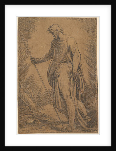 An apostle holding a staff facing left, ca. 1540-60 by Andrea Schiavone