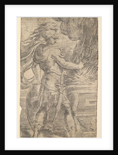 Mutius Scaevola placing his hand in the flame by Andrea Schiavone