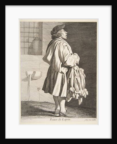 Rabbit Pelt Peddler, 1737 by Caylus