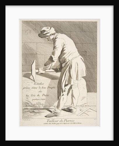Stone Cutter, 1737 by Caylus